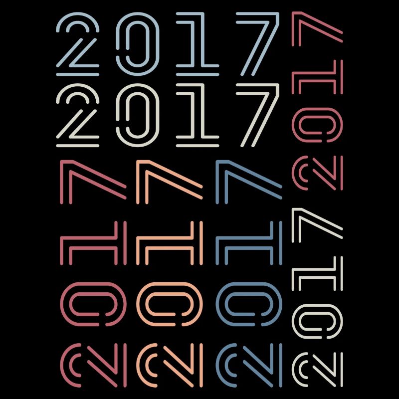 Geboren im Jahr 2017 Retro 2017 Geburtstagsgeschenk