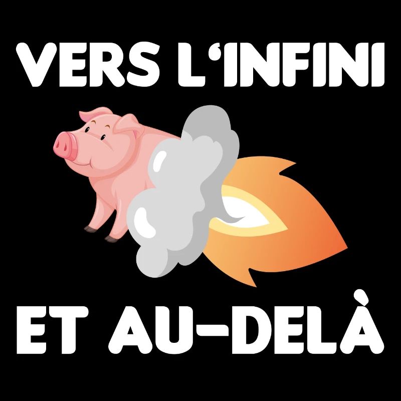 cadeau marrant cochon volant cochon de l'espace