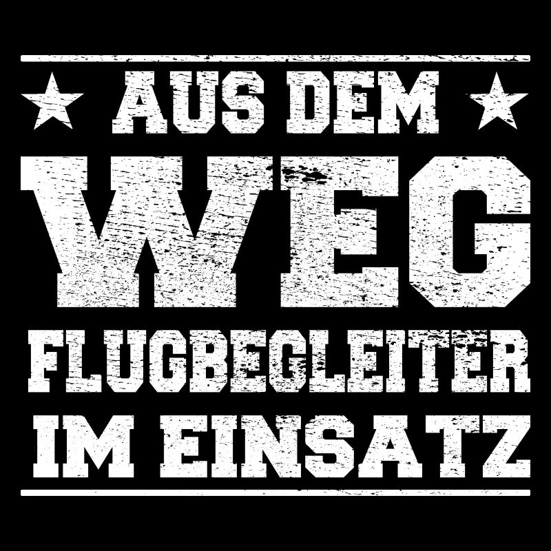 Aus dem Weg Flugbegleiter im Einsatz Design