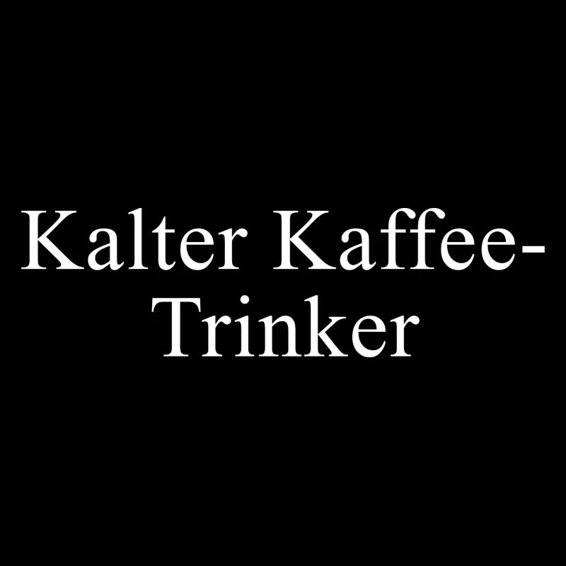 Kalter Kaffee-Trinker