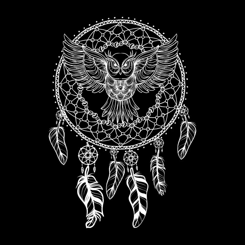 Traumfänger Dreamcatcher mit Eule Geschenk