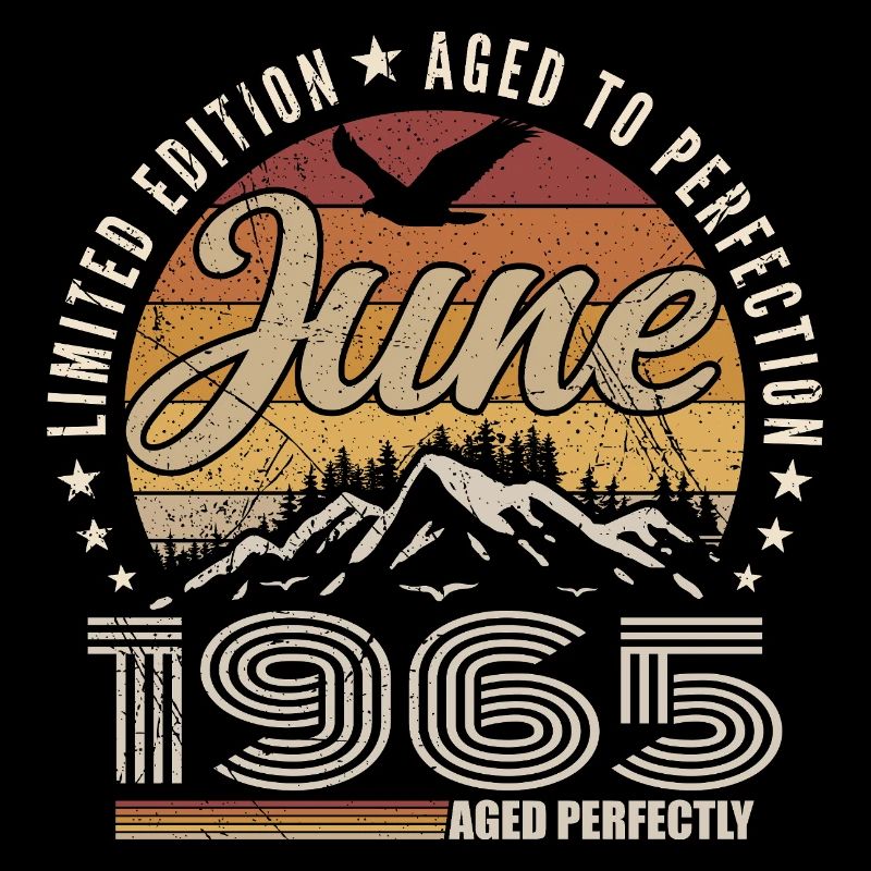 Juni 1965 Geschenk 60. Jahrestag Juni 1965 Retro