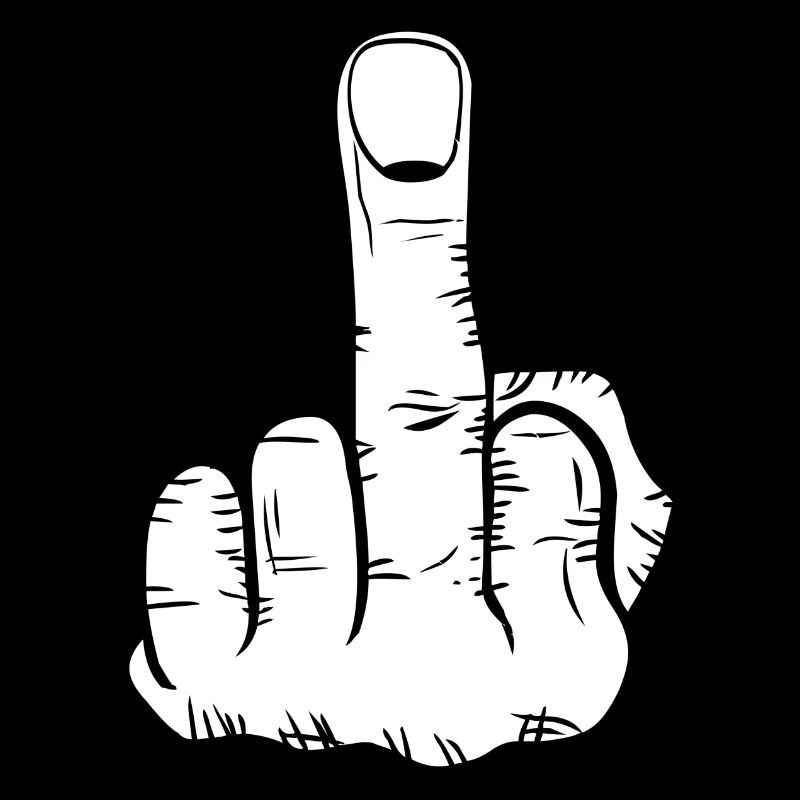 Middle finger! present