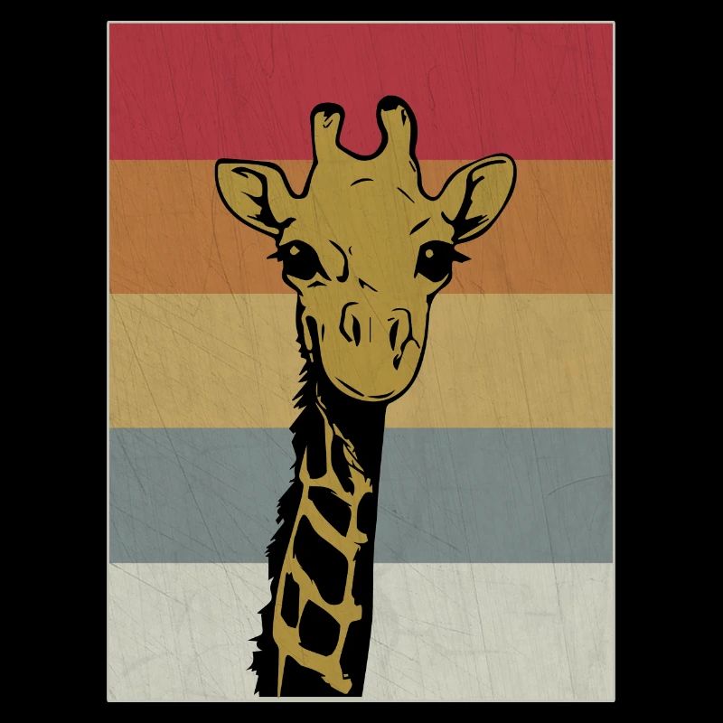 Giraffe Retro Vintage Gift Gift Idea