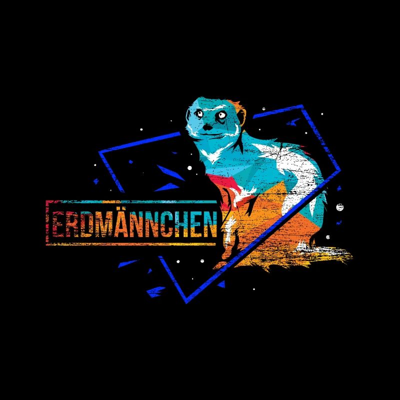 Erdmännchen Polygon Geschenk