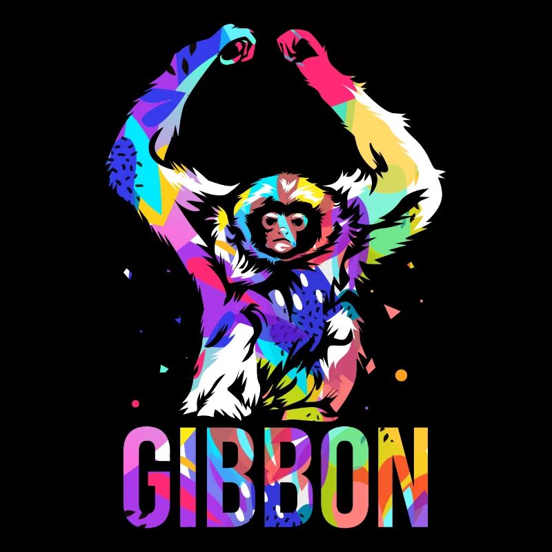 Cadeau polygone Gibbon