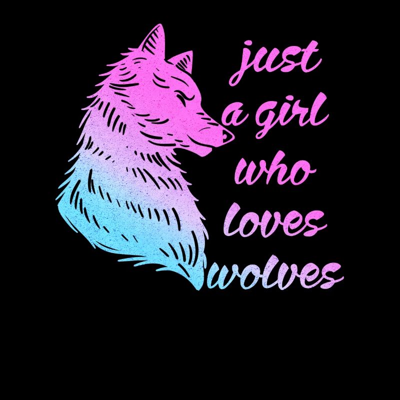 Ein Mädchen Das Wölfe Liebt Süßes Wolf