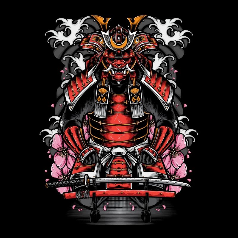 Samurai Mask Sword Ninja Japan Warrior Bushi