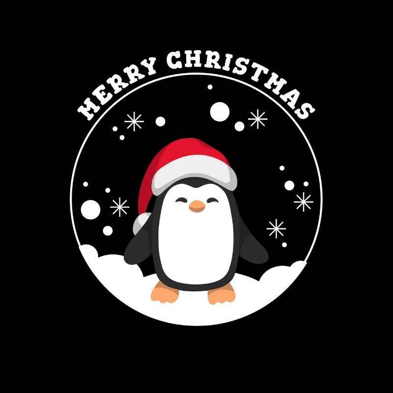 Joyeux Pingouin de Noël en boule à neige