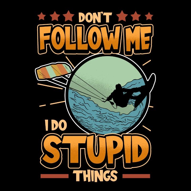 Wakeboard kite surfing saying funny gift