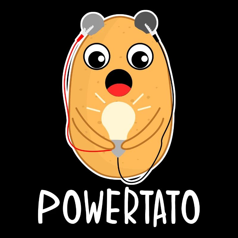 Potato-battery with lightbulb