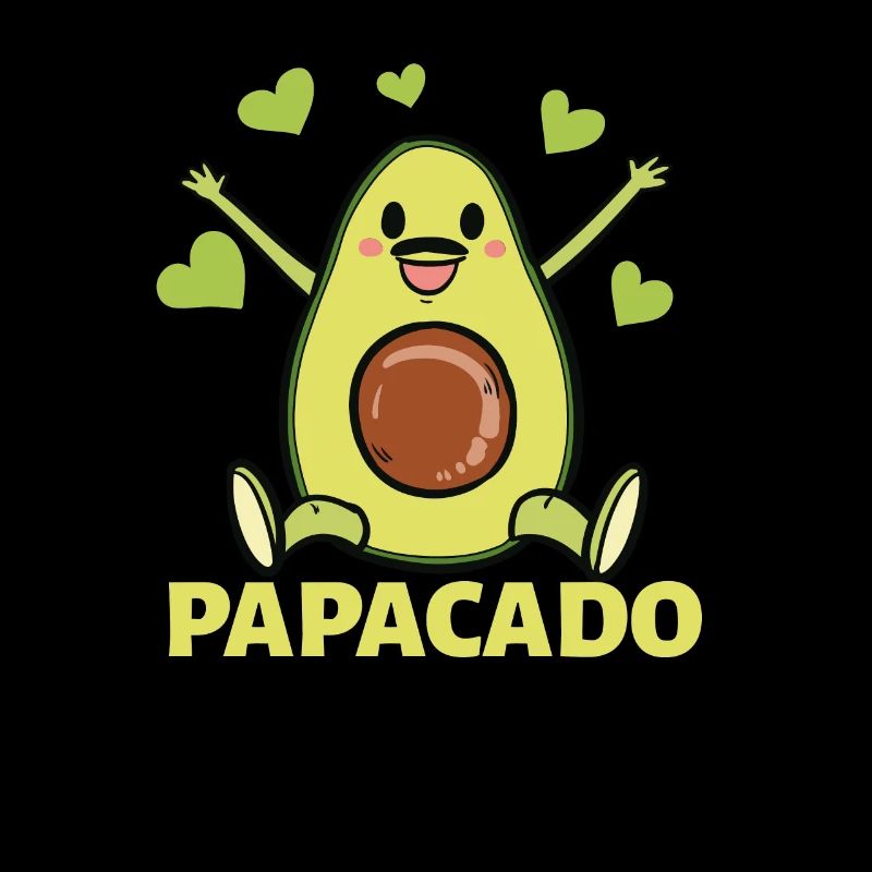 Papacado Papa Avocado Werdender Vater