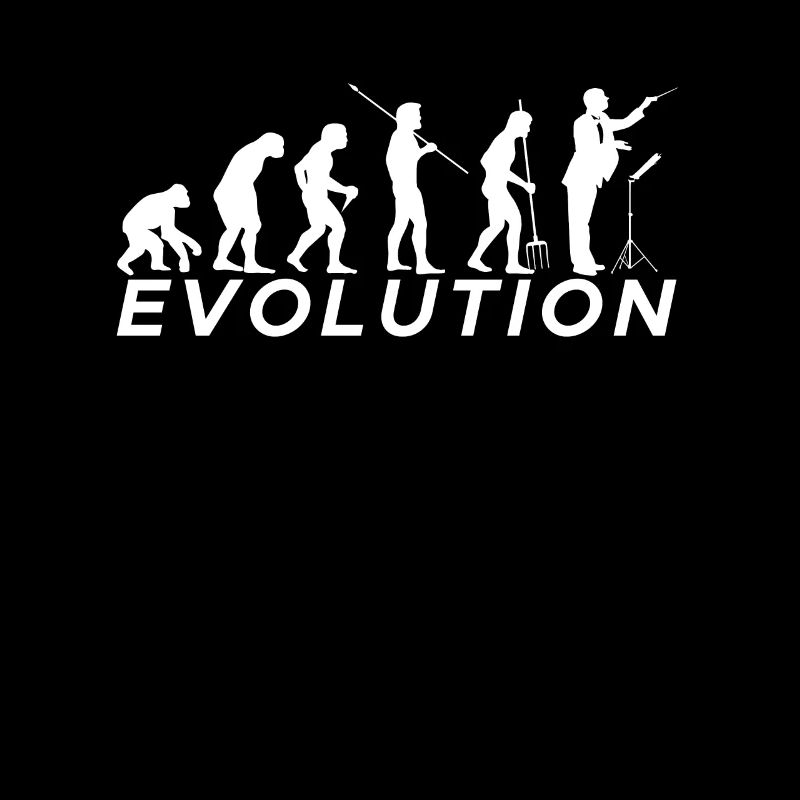 Evolution Dirigent T-Shirt Geschenk