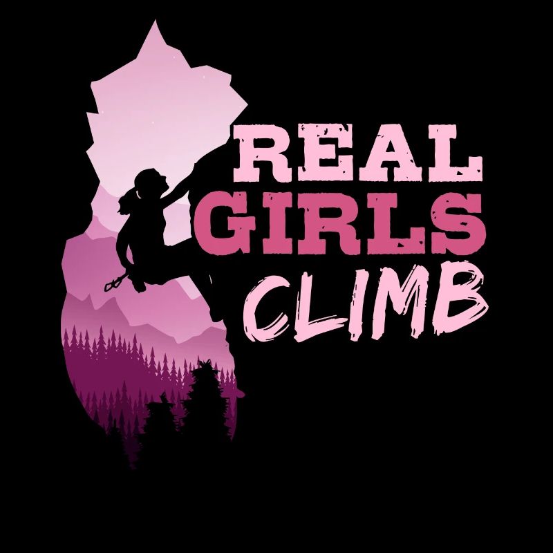 Echte Mädchen Klettern, Kletterer, Boulder