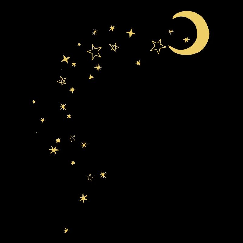 Lune et étoiles