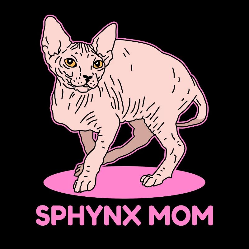Sphynx mom Sphynx chat | Sphinx cadeau de chat