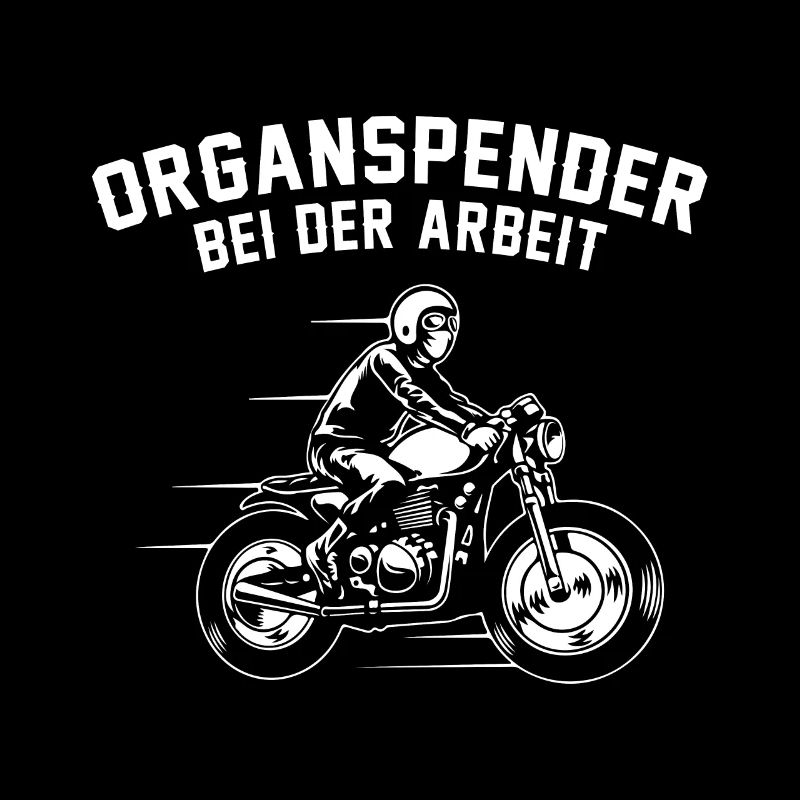 Organspender bei der Arbeit Motorradfahrer Biker