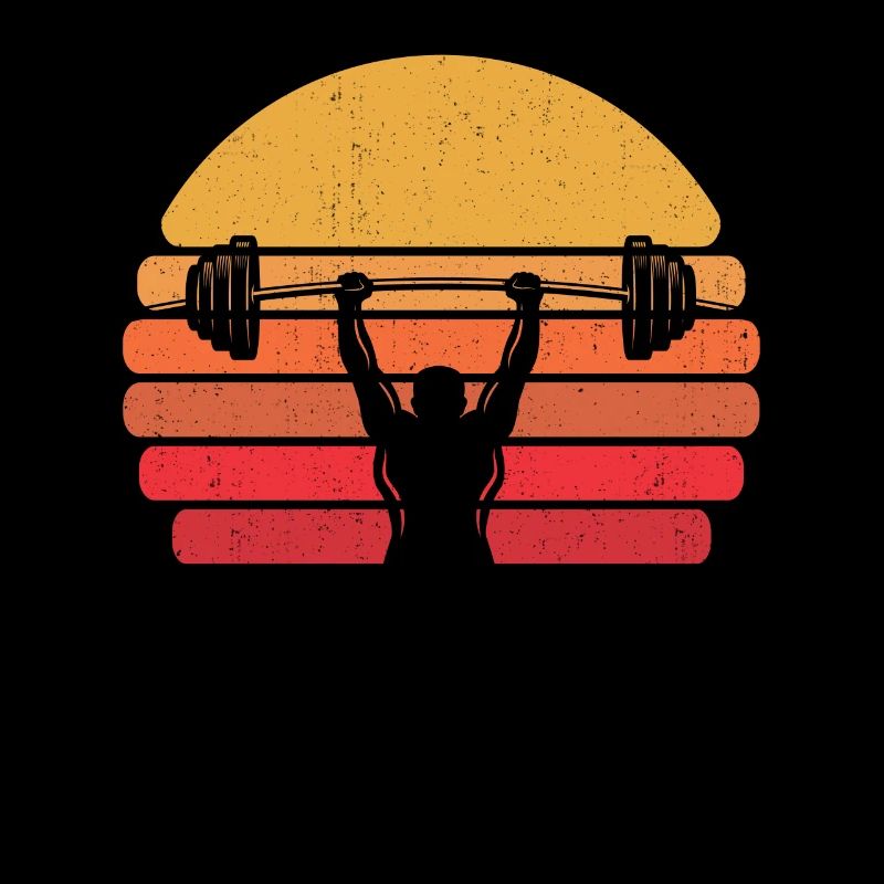 Rétro triangle de force vintage Powerlifting