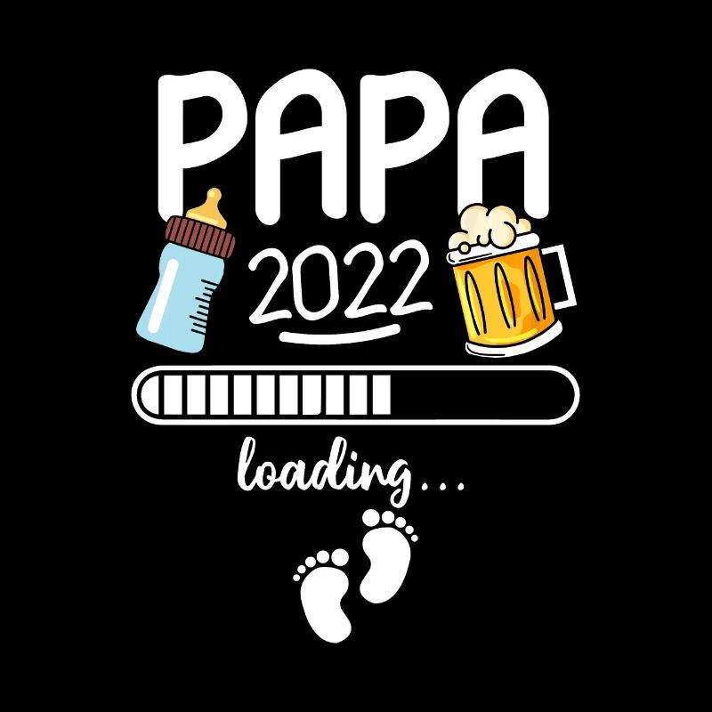 Papa 2022 Loading Werdender Vater Ankündigung