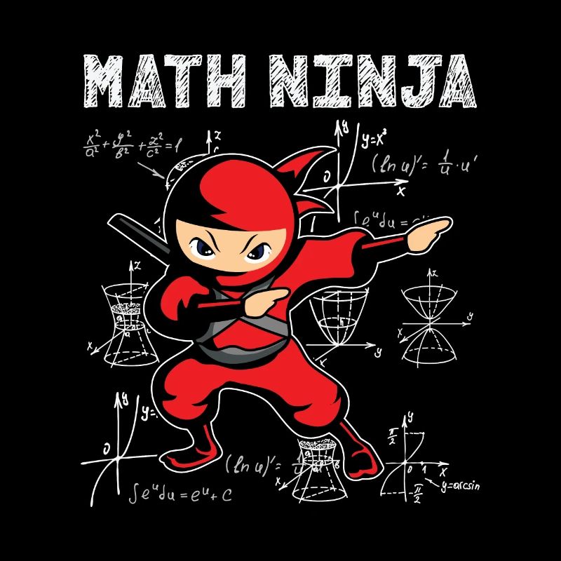 Math Ninja Math Mathématicien Enseignant Étudiant