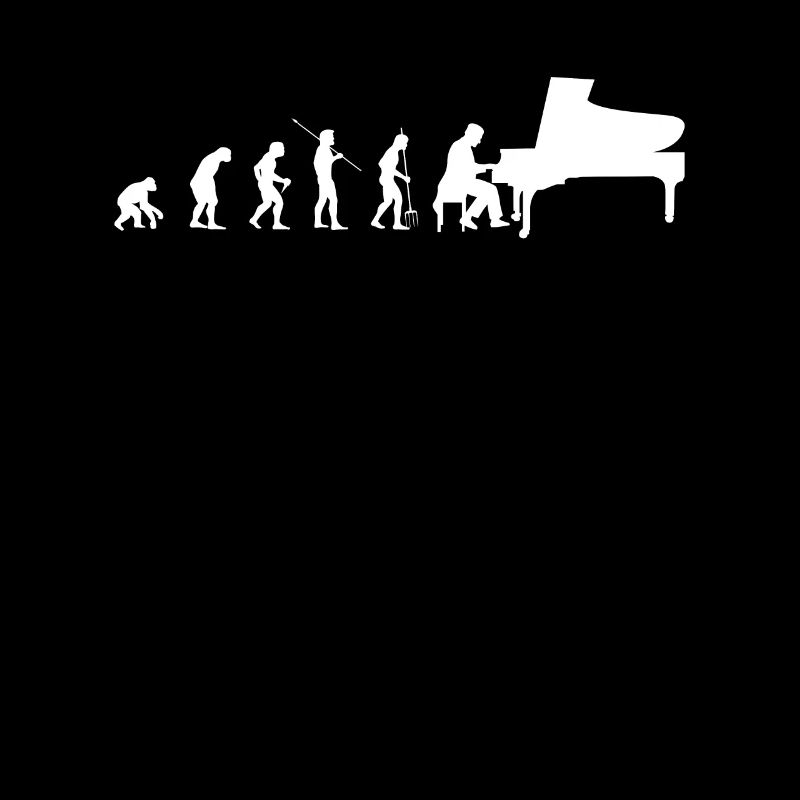 Evolution Geschenk Klavier Spieler Piano