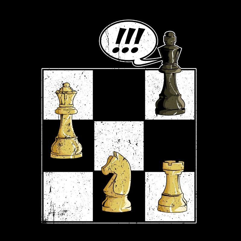 Jeu d’échecs Tshirt Chessboard Checkmate Chess