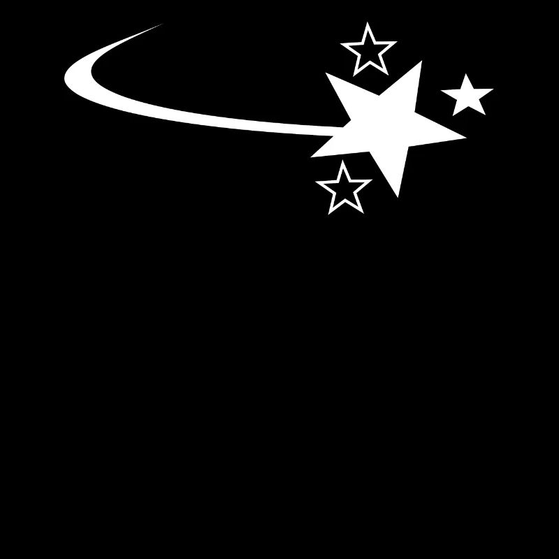 White shooting star
