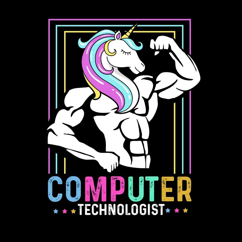 Computer Technologe Geschenk Radiologe Einhorn