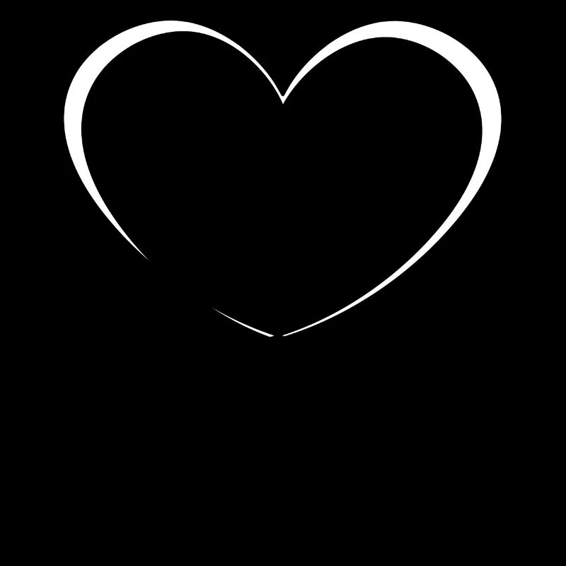 Simple White Heart