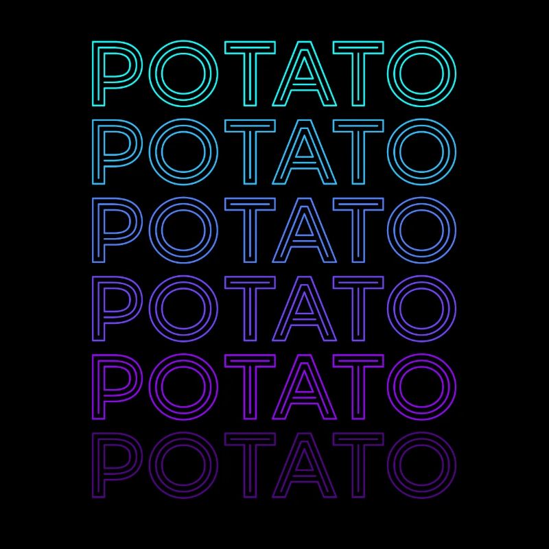 Pomme de terre rétro