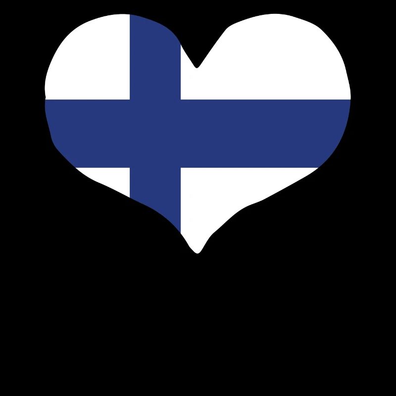 Drapeau du cœur de la Finlande