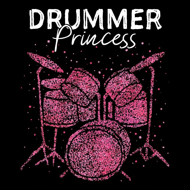 Drummer Princess Schlagzeugerin Drumset
