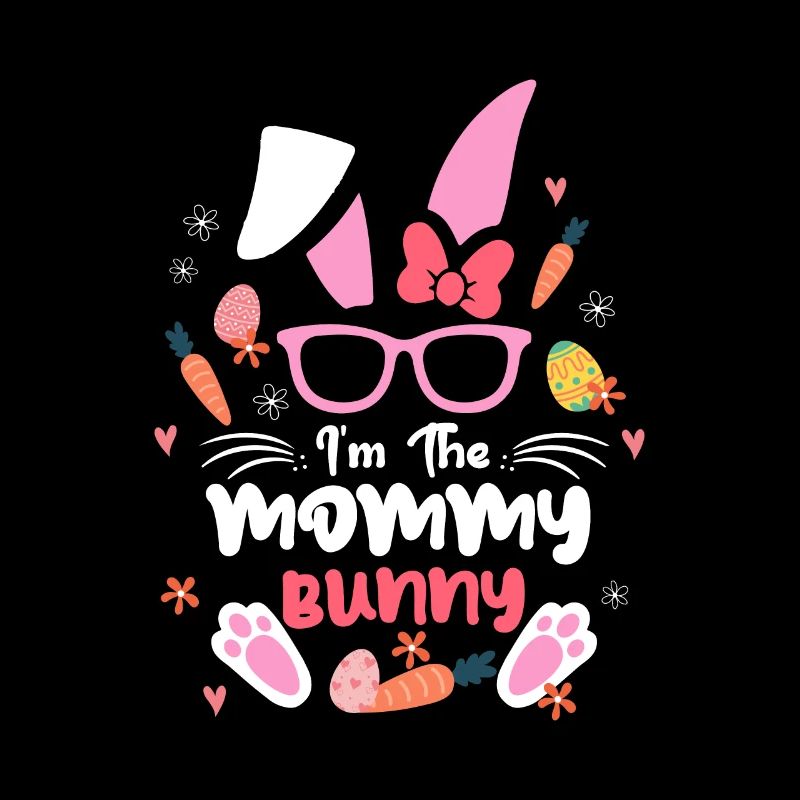 Im The Mommy Rabbit Easter Rabbit Ear Sunglass