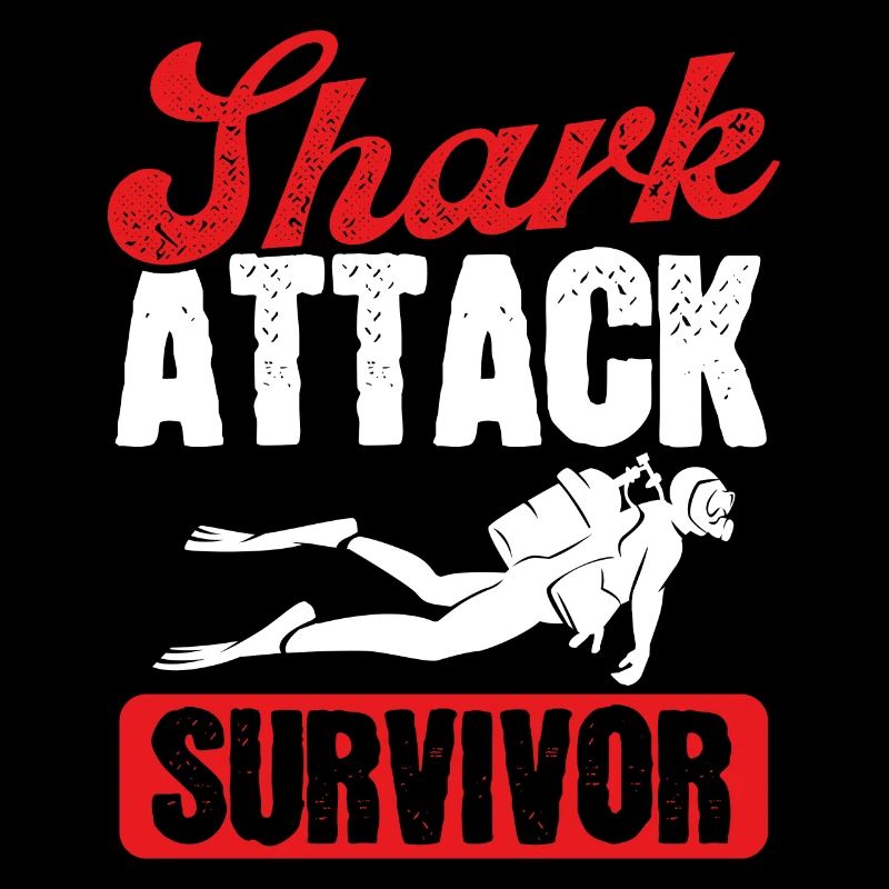 Plongée sous-marine Shark Attack Survivor Scuba Diver