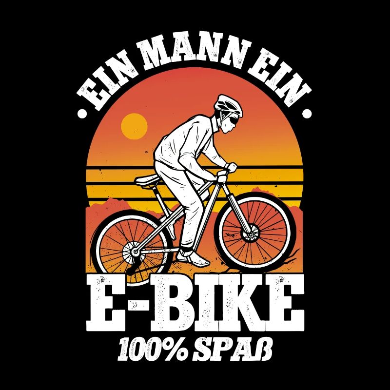 Ein Mann ein E-Bike Pedelec E-Bike