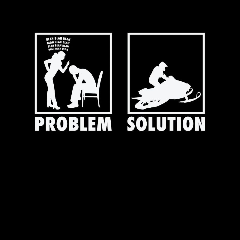 Winter Snow Jet Ski Snowmobile Statement Problem
