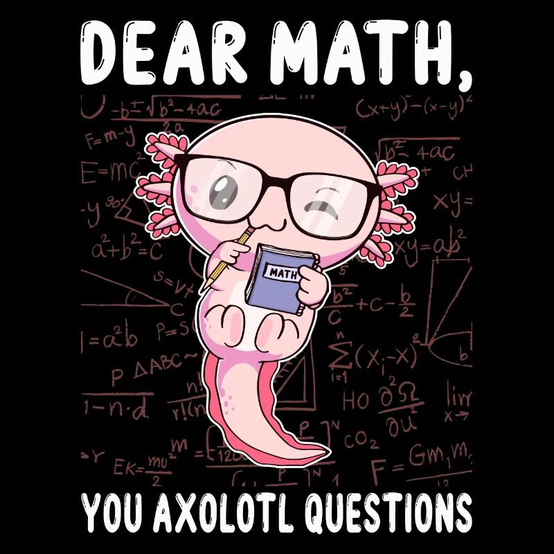 Drôle Math Axolotl Math Cadeau