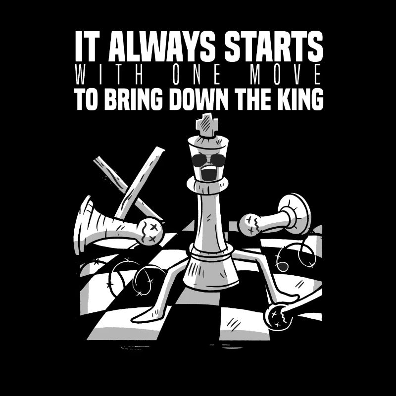 Starts One Move Bring Down King Schach Figur König