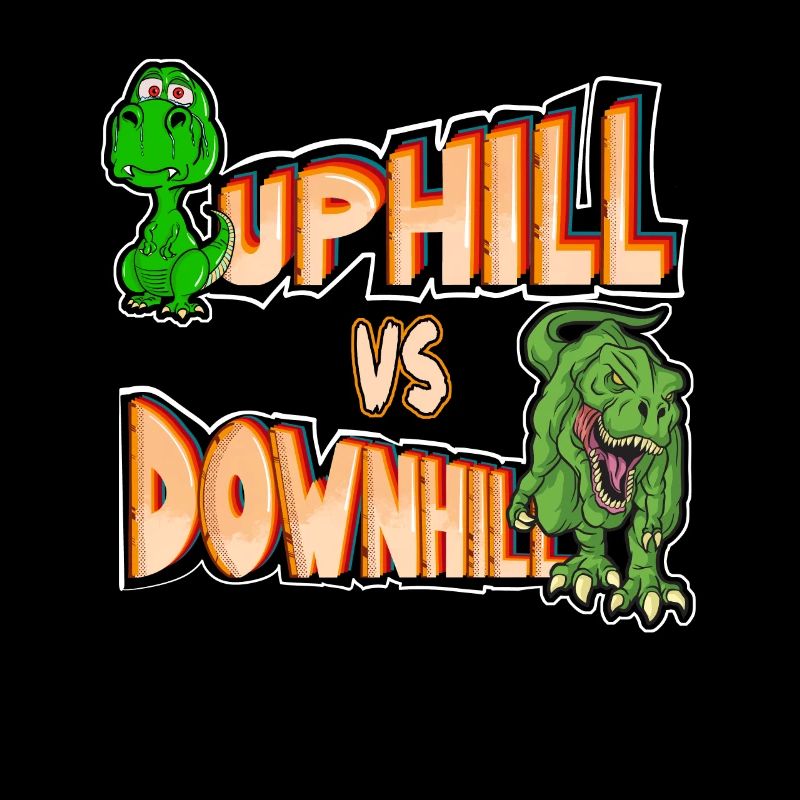 Dino weint beim Uphill und wird beim Downhill zum