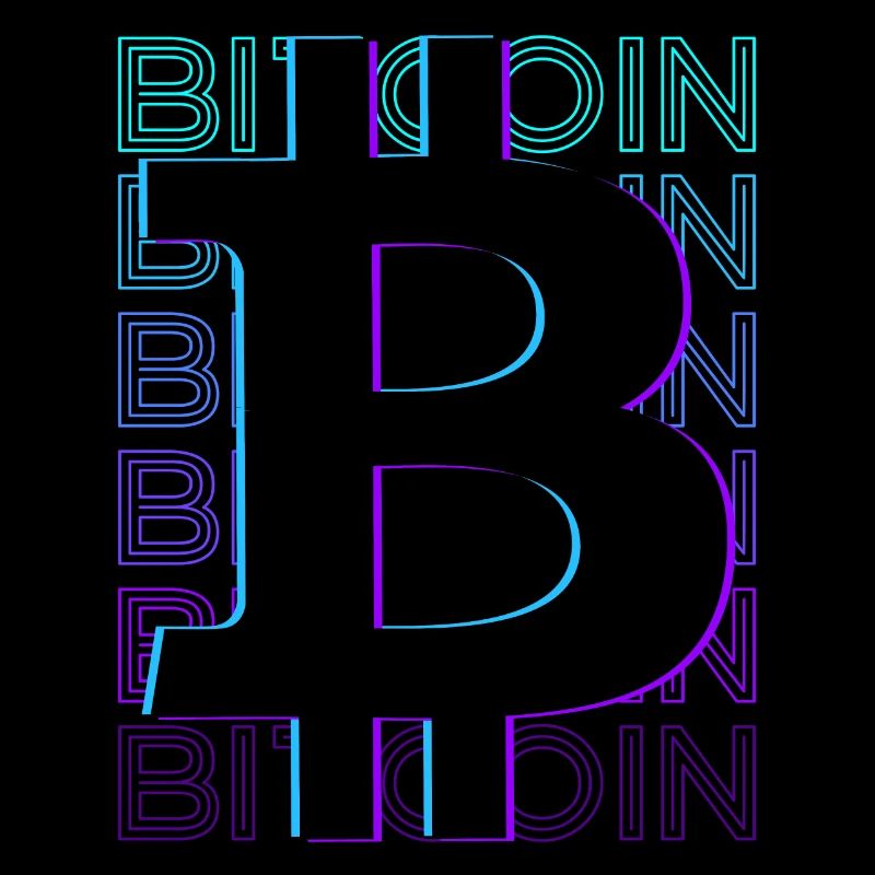 Bitcoin Kryptowährung Krypto Retro Geschenk