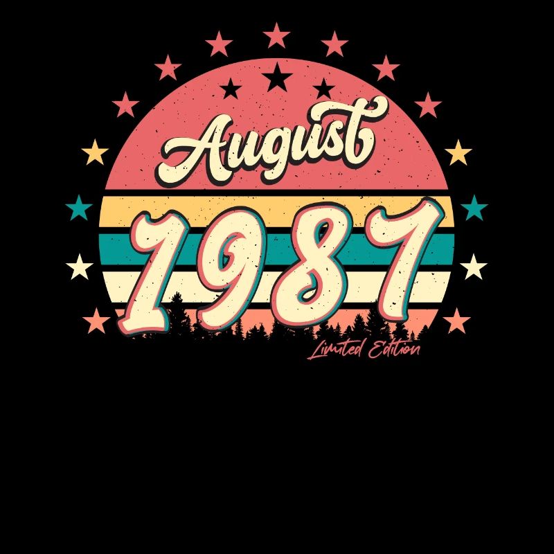 Salutations d’anniversaire 1987 Août