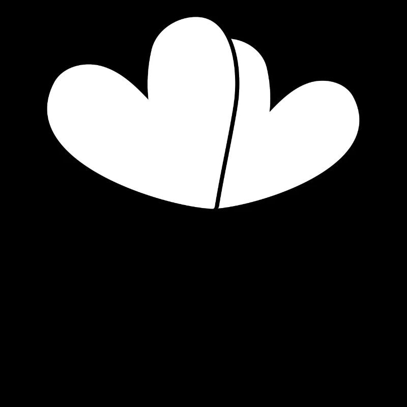 Double White Heart