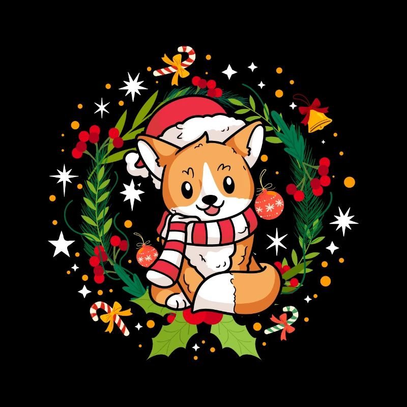 Ugly Christmas Fox Pattern Knitted Xmas Christ Child