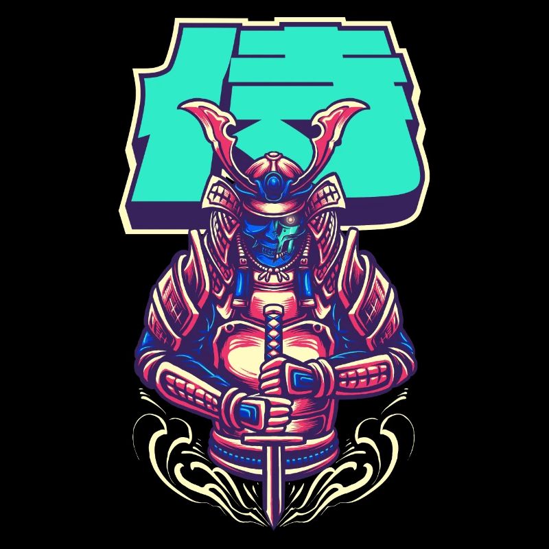 Cyborg Samurai Bushido-Krieger Cyber-Ästhetik