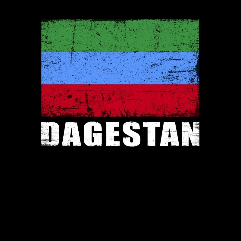 Drapeau du Daghestan Grunge Drapeau du Daghestan