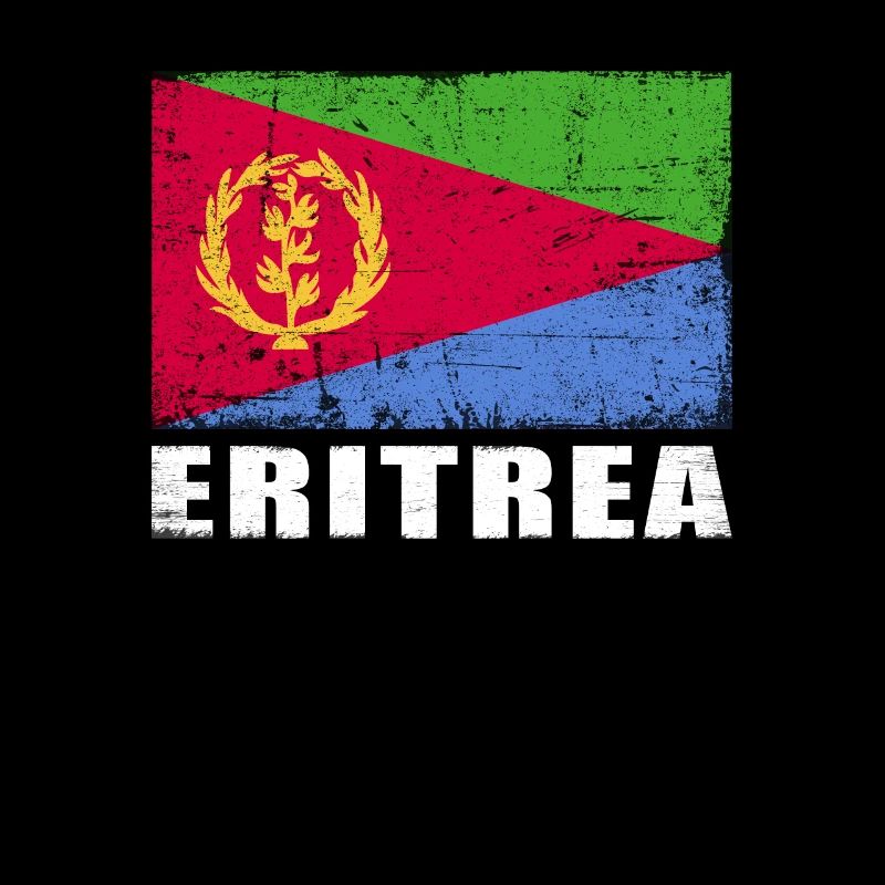 Drapeau de l’Érythrée Grunge Drapeau de l’Érythrée