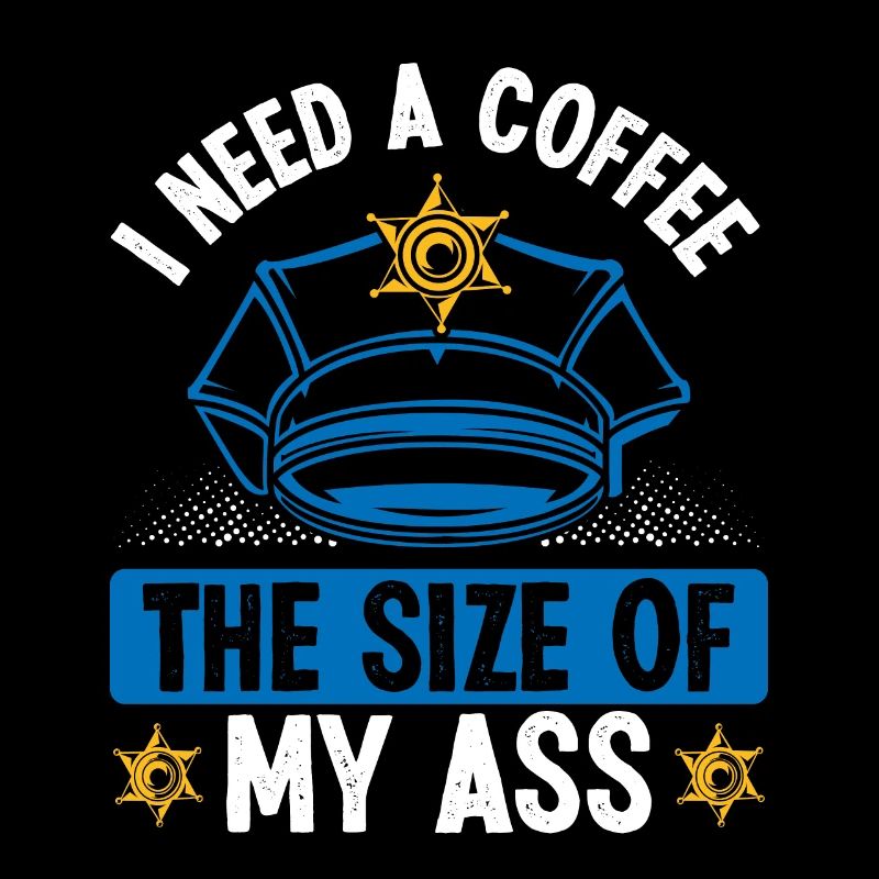 Policier de nuit Taille du café Policier