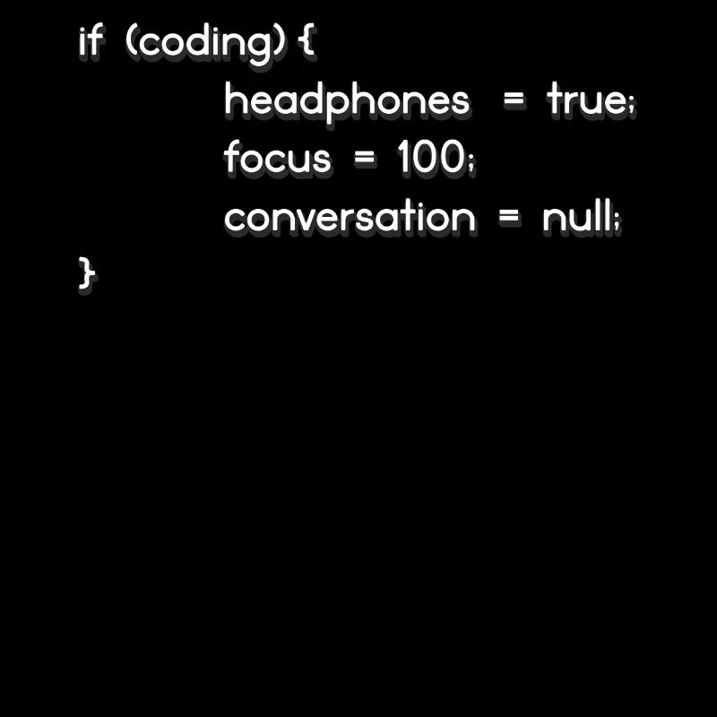 Headphones, encoders, programmers coding