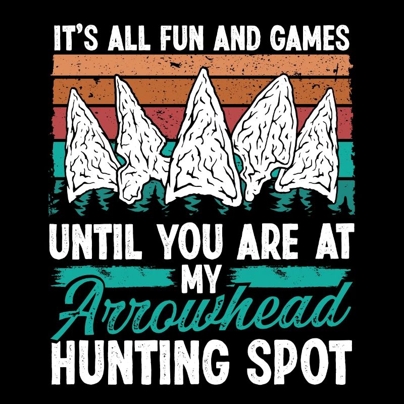 Collectionneur d’artefacts Drôle de spot de chasse à la pointe de flèche