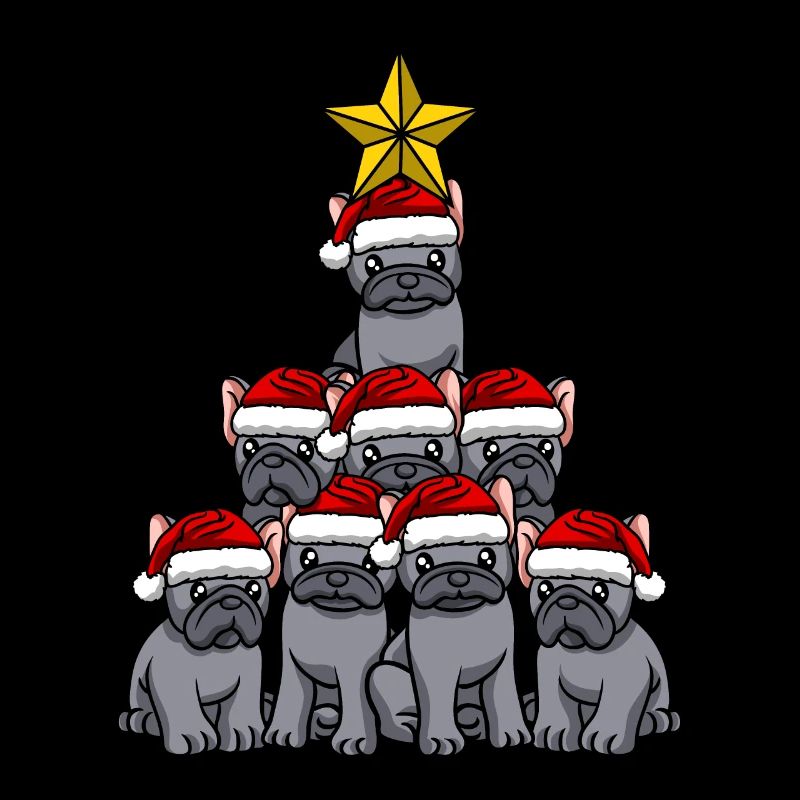 Frenchie Weihnachtsbaum